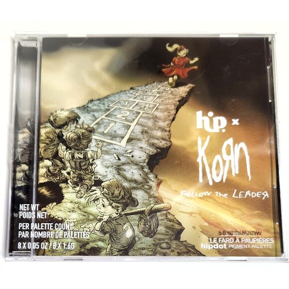 Hipdot Korn Follow The Leader Eyeshadow Face Palette Matte Shimmer Glitter NIB - Picture 1 of 16